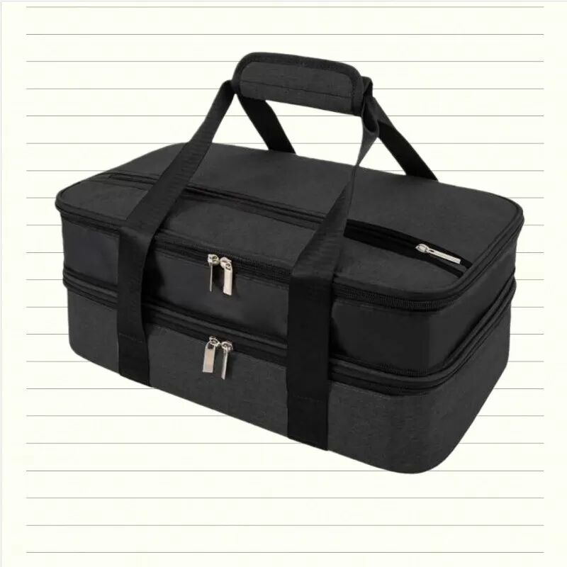INF Tragbare Picknicktasche mit großem Fassungsvermögen und zwei Fächern - Isolierte Kühlbox