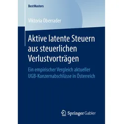 Aktive latente Steuern aus steuerlichen Verlustvorträgen, Fachbücher von Viktoria Oberrader