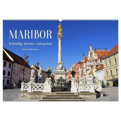 Maribor lebendig, kreativ, entspannt (Wandkalender 2027 DIN A2 quer), CALVENDO Monatskalender