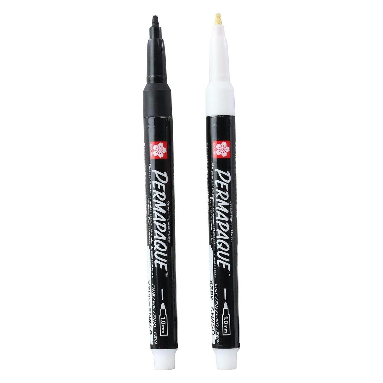 Sakura Permapaque Fine Set, Schwarz und Weiss (2x) (47729447)