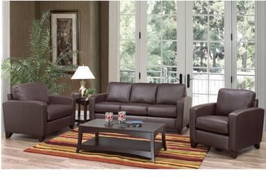 Bryce Italian Top Grain Leather Sofa Chairs Set