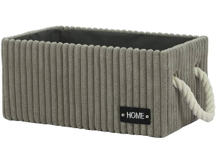 Aufbewahrungskorb HAMPER grau 18.5x28.5x13cm