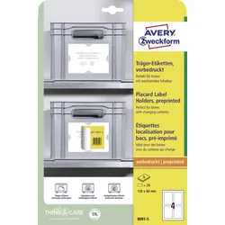AVERY Zweckform Träger-Etiketten 80,0 x 120,0 mm