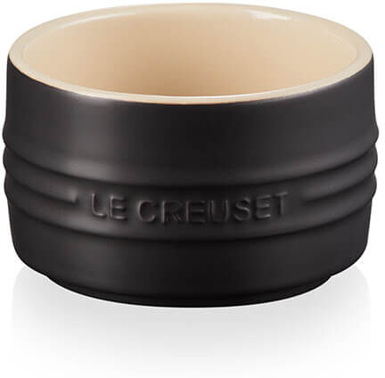 Le Creuset Satin Black Stoneware Stackable Ramekin