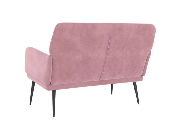 Black Friday  Banc salon - JILL - Banquette/Coffre - Rose 108x79x79 cm - Velours BB279
