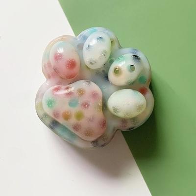 Friendly Fresh Finds Cat Paws Squeeze Toy Soft & Cute Blackhead Fidget Toy For Stress Relief colorful