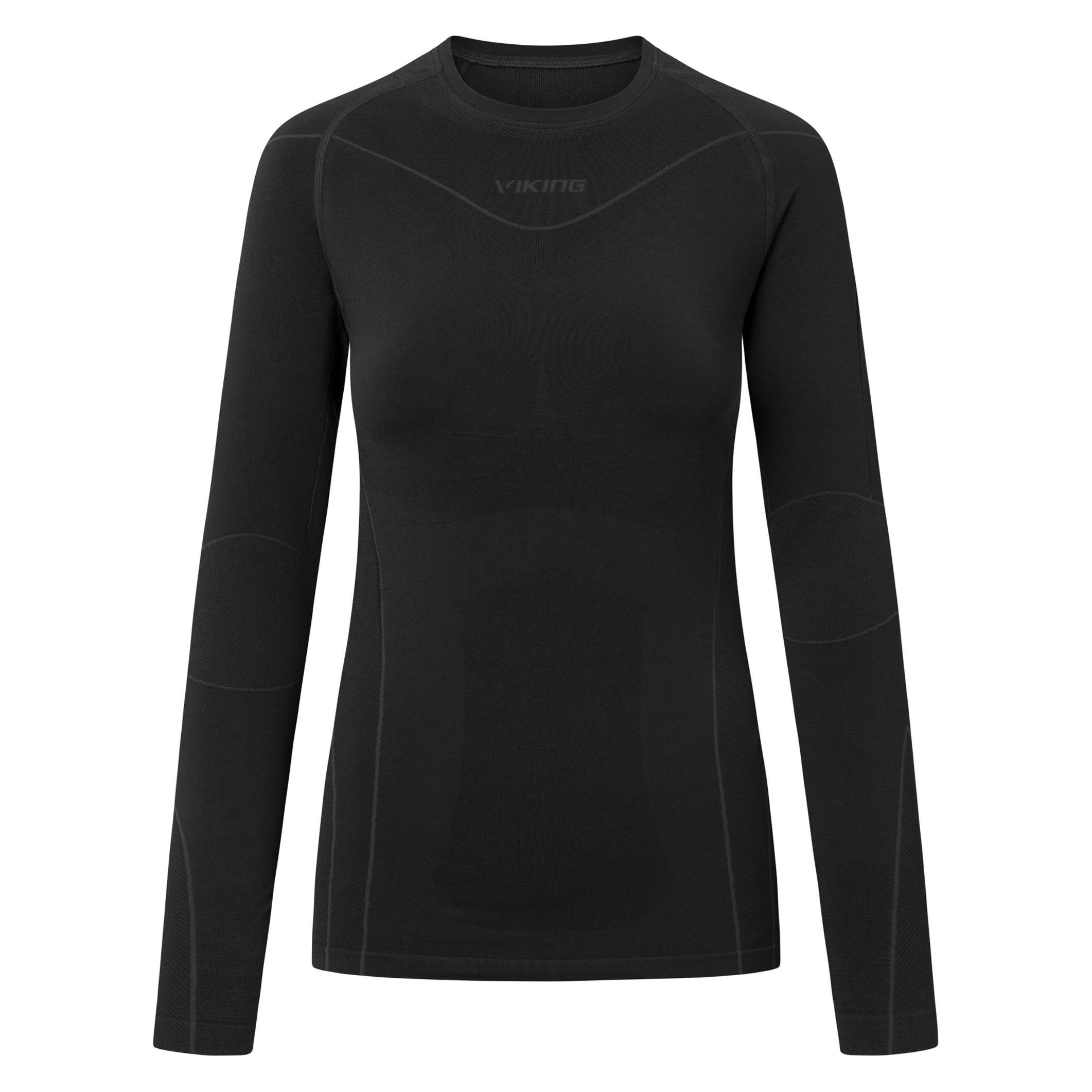 Viking Gaja Longsleeve Bamboo Damen Unterwäsche Schwarz (XL) (66874761)