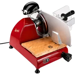 Berkel Red Line 250 Rot, Allesschneider + Einlegebrett aus Eichenholz
