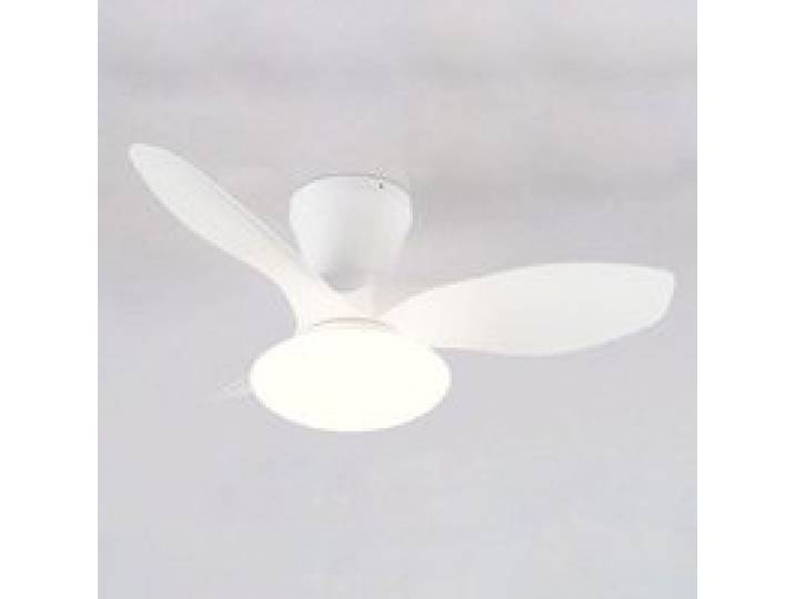 Ventilateur Plafonnier LED Extra Plat 80 cm Télécommande et Variateur de Lumière-Blanc