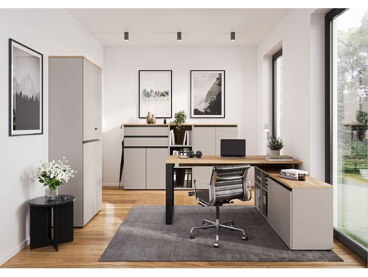Armoire à dossiers Deltona - 197 cm 80 x 197 x 40cm Gris