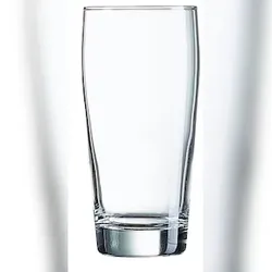 Arcoroc Willi Bierglas, Willibecher, 630ml, mit Füllstrich 0,5l, Glas, transparent, 12 Stück
