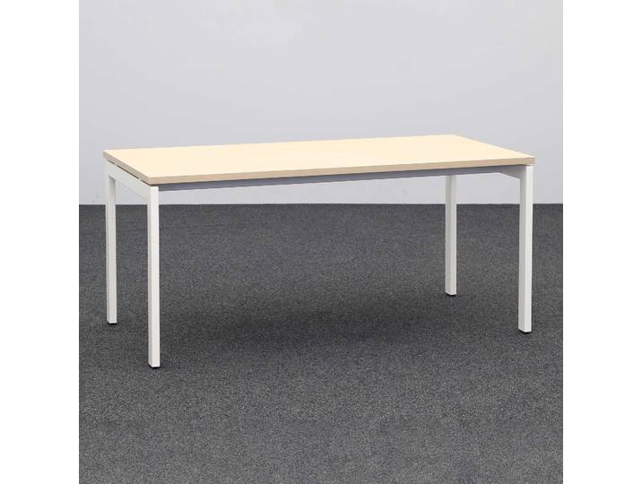 Schreibtisch Mdd Ogi 160x80 cm, Eiche/Weiss, Neu, Bürotisch - für Büro oder Homeoffice