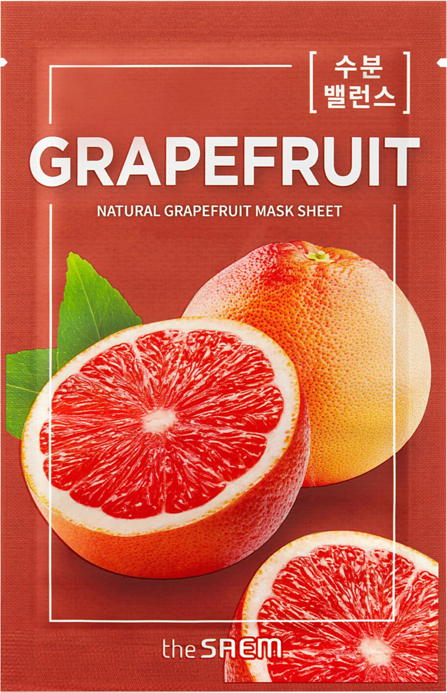 THE SAEM Natural Grapefruit Sheet Mask 21ml