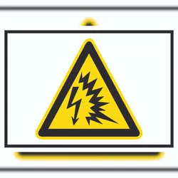 HB-Druck Achtung Lichtbogen Symbol A0 (841x1189mm) Schild