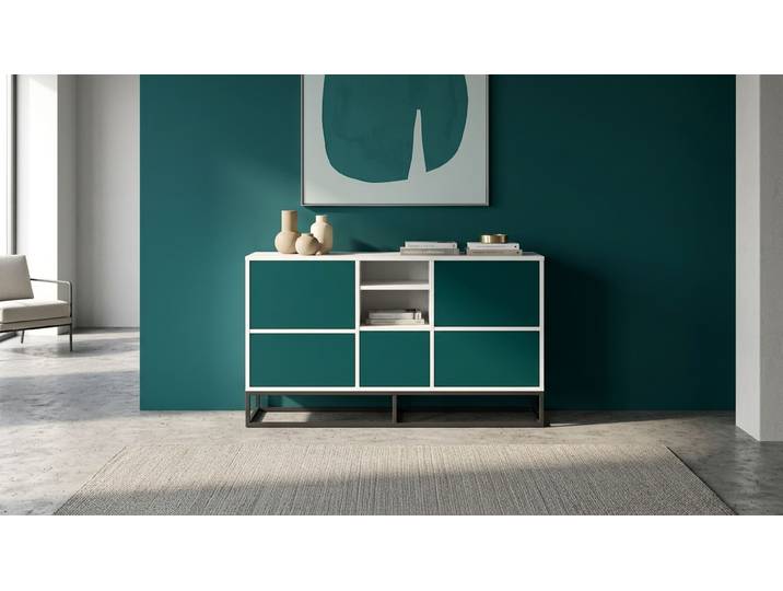 Pickawood Sideboard Premium Dekore Alpin­weiß
