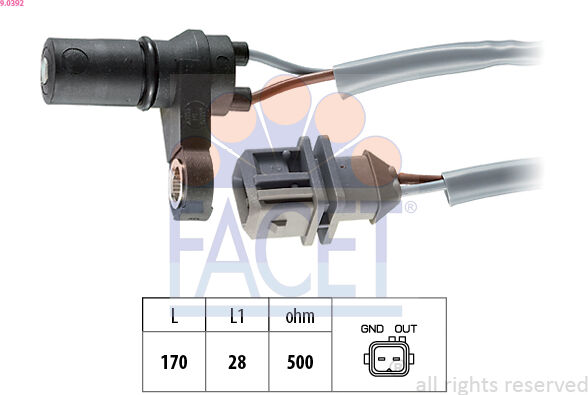 Facet Drehzahlsensor, Automatikgetriebe 90392 Für Volvo