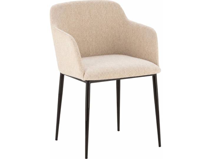 Chaise en tissu à pieds métal