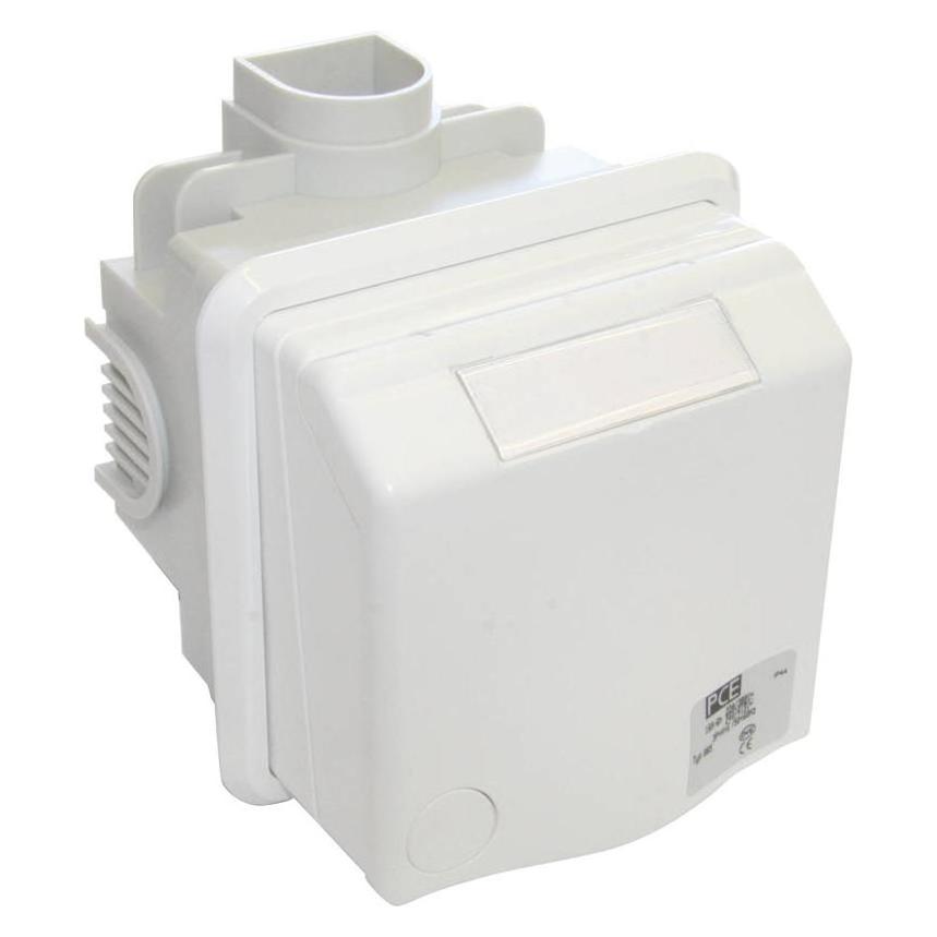 PCE CEE-Unterputzsteckdose 32A IP44 5-polig wei (895-6v-PCE-)