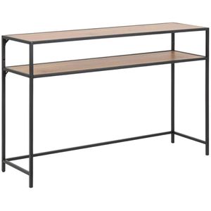 AC-Design Konsolentisch Seaford, schwarz / wildeiche, 120 x 79 x 35cm (B/H/T), Metall / Holz