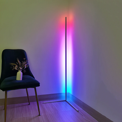 HomeDecorAndMore LLC Color Changing LED RGB Floor Lamp With Wireless Control White