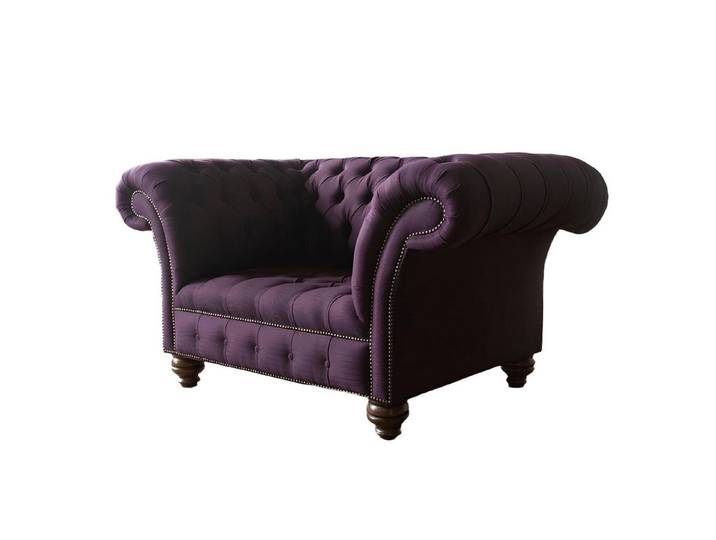 Xlmoebel Sessel Chesterfield Einzelsofa aus hochwertigem Textil in eleganter Optik (SESSEL (1Sitzer), Hergestellt in Europa