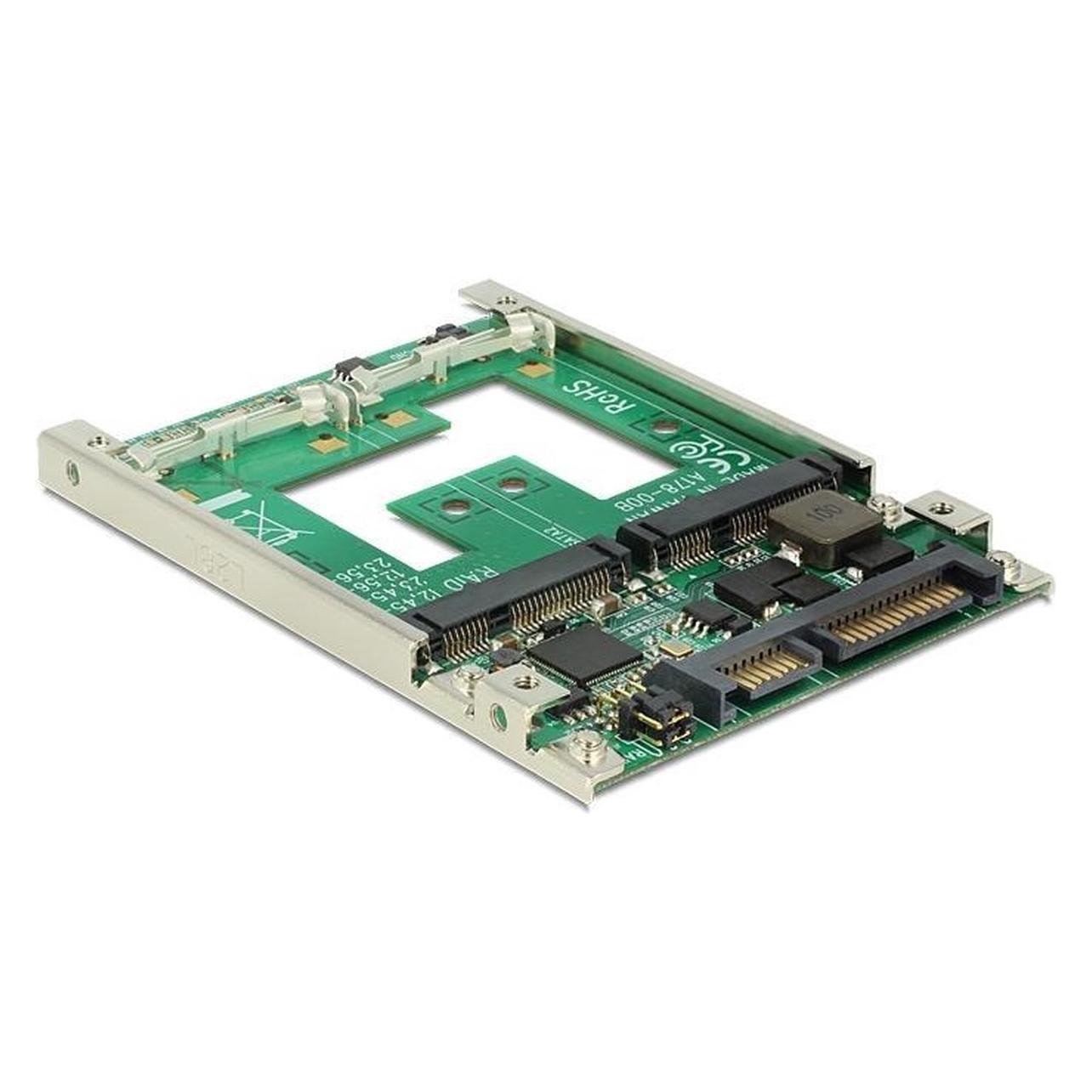 Delock Konverter 2,5"SATA 22p > mSata (62545)