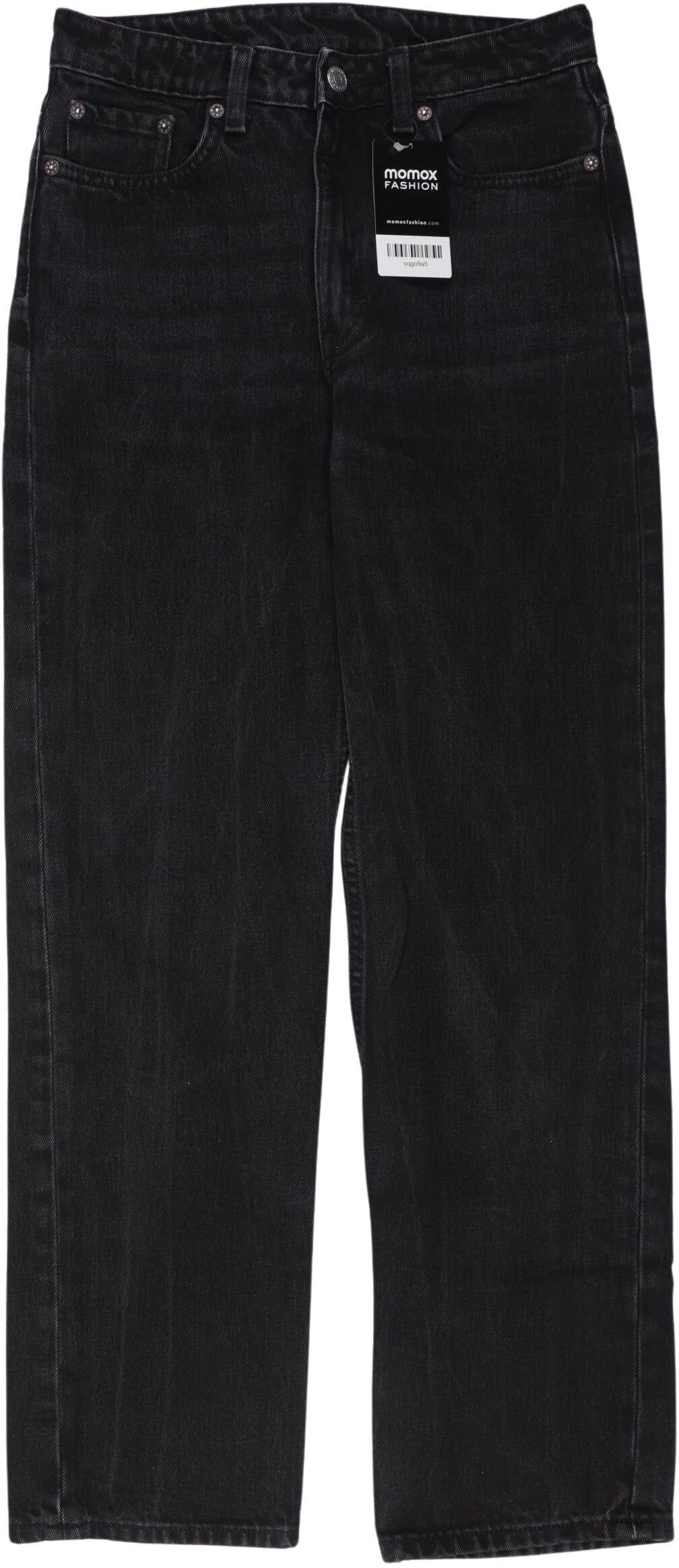 Weekday Damen Jeans, Schwarz, Gr. W26, Baumwolle - Second Hand