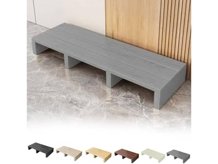 Nevthar Großes Tritthocker Holz Fußhocker,11/15 cm Höhe,Betttritthocker,für Bad,Küche,Bedroom,Bedside Support,Langer,Massivholz-Fußhocker für Erwachsene,rutschfeste Unterseite