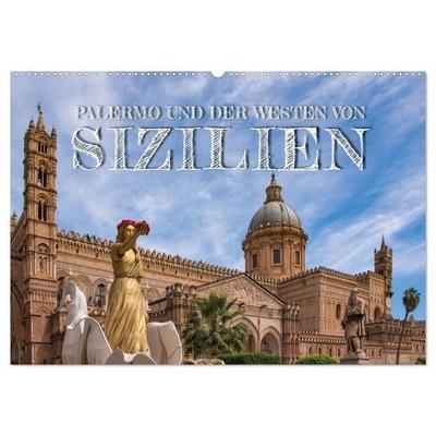 Palermo und der Westen von Sizilien (Wandkalender 2027 DIN A2 quer), CALVENDO Monatskalender