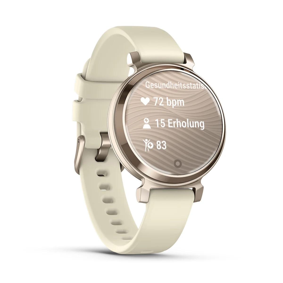 Garmin Lily 2 Cremegold/Kokos Aluminium mit Silikon-Armband 14mm