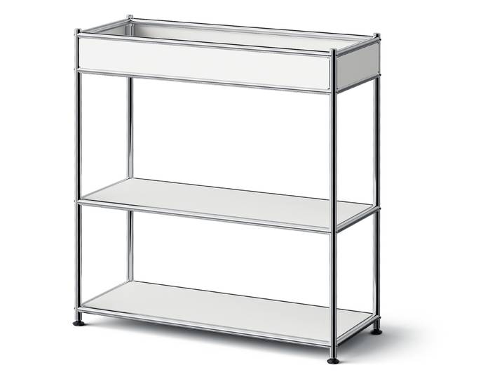 Tchibo - Metall-Konsole »Cn3 Slim Line« mit Ablage - 77x30,5x85,5cm - weiß -
