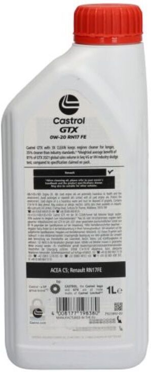 Motoröl CASTROL 160A0E GTX 0W20 1L