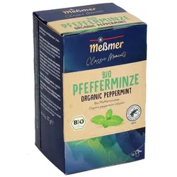 Meßmer Bio-Kräuter-Tee »Classic Moments Bio Pfefferminze« Tassenportion, kuvertiert, 18