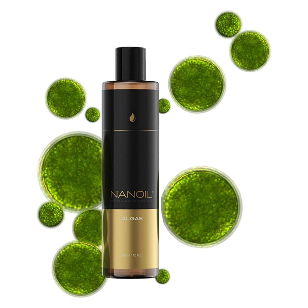 Nanoil Mizellenshampoo mit Algen (Flüssiges Shampoo, 300 ml) (5905669547284)