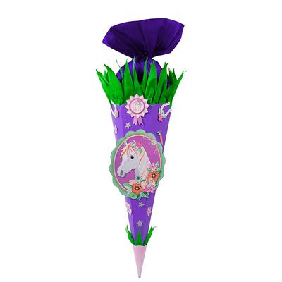 Goldbuch Bastelset Schultüte 70cm Reitsport