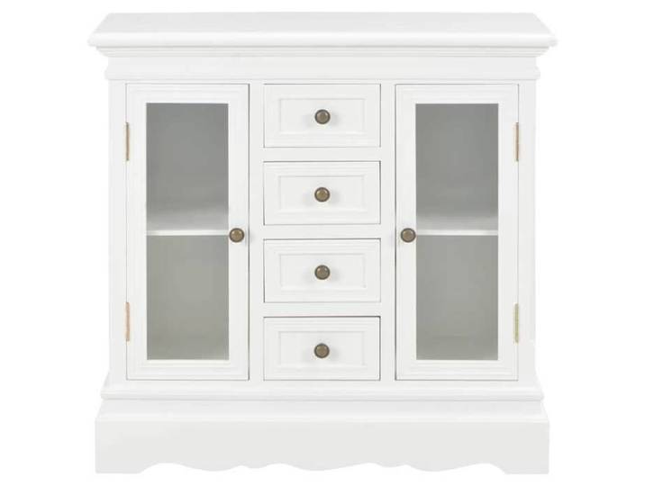 Commode Vaisselier - Cadre durable - Buffet blanc 70x28x70 cm bois de pin massif - moderne_17847
