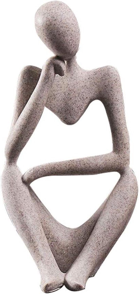 Denker Beeldje Abstract Figuur voor Interieur Decoratie met Artistiek Design