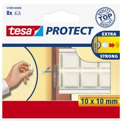 Tesa 57899-00000, Weiß, Einfarbig, 1 cm, 10 mm, 8 Stück(e)