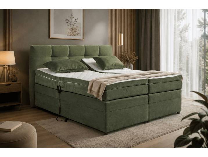 ED EXCITING DESIGN Boxspringbett Casale Fjord 180x200 cm