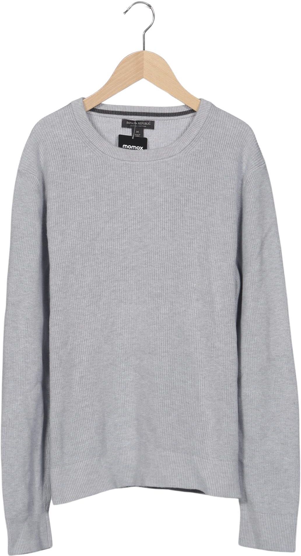 Banana Republic Herren Pullover, Grau, Gr. M, Baumwolle - Second Hand