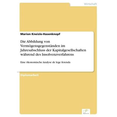 Die Abbildung von Vermögensgegenständen im Jahresabschluss der Kapitalgesellschaften während des Insolvenzverfahrens, Taschenbuch von Marion