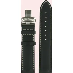 Certina - Leder Ds Pilot Chrono Lederband Schwarz 21/20mm, Xl C600007154 - genarbt,schwarz