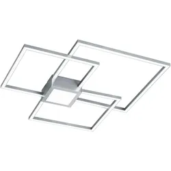 LED-Deckenleuchte Hydra in Nickelfarben max. 38 Watt Deckenlampe