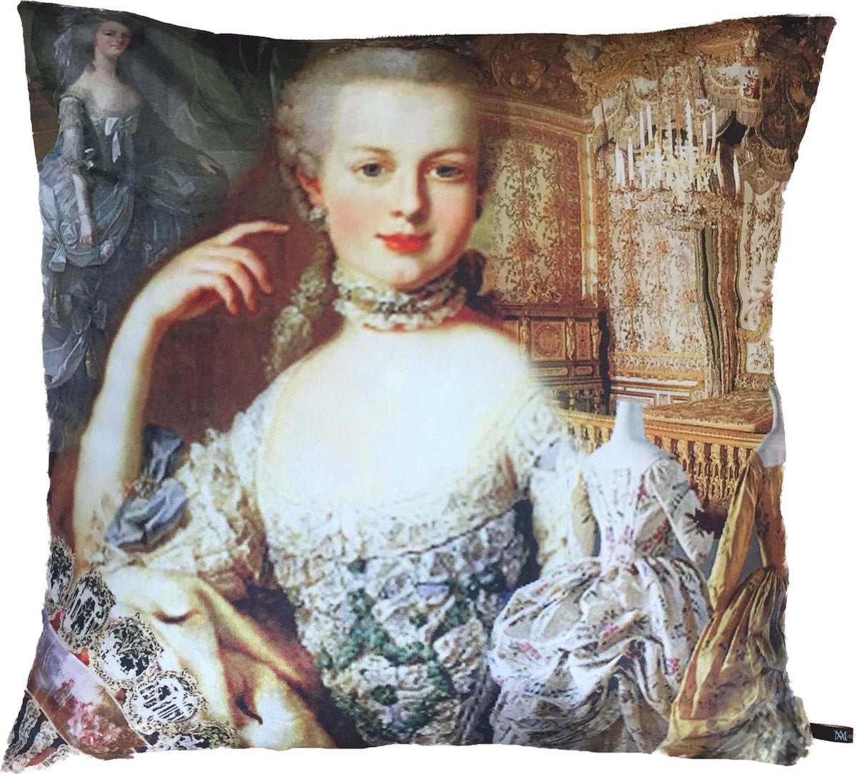 MA-FEELING Sierkussen Marie-Antoinette Multi Fluweel 70x70 cm