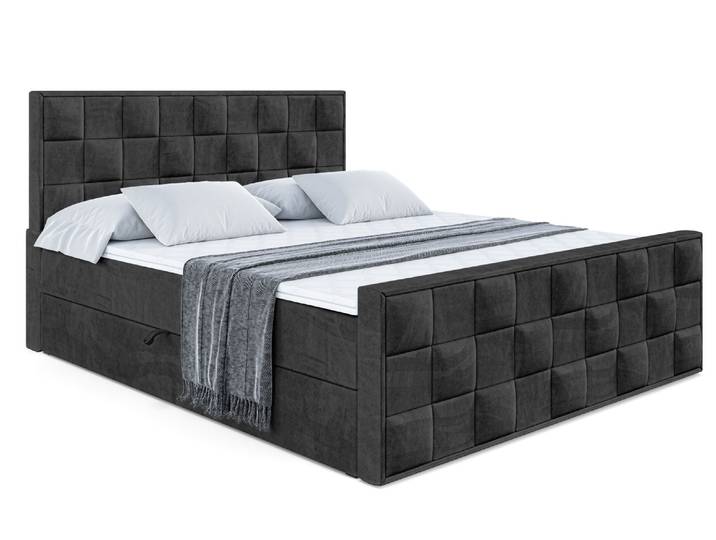 Boxbett ZAFIRA 120x200 cm Schwarz - Casablanca 2316