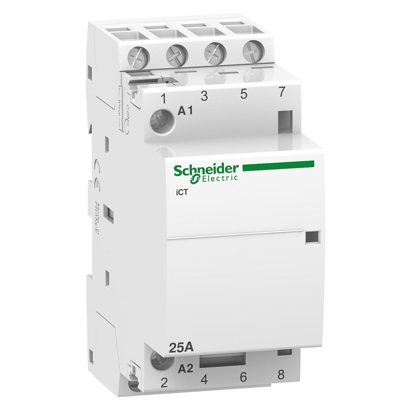 Schneider Electric Acti9 iCT Contactor 25A 4NO 24Vac 50Hz (A9C20134)