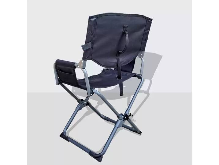 Chaise pliante de directeur portable pour l'extérieur avec accoudoirs, siège de camping et de pêche en tissu Oxford