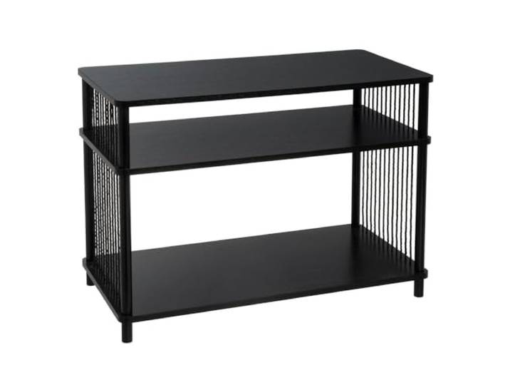 TV-Möbel aus MDF und Metall in Schwarz