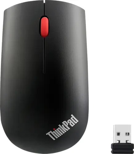 Lenovo ThinkPad Wireless Mouse Maus Funk Laser Schwarz 3 Tasten 1200 dpi
