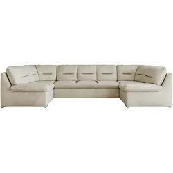 WOHNLANDSCHAFT COMODO U Beige Velvet